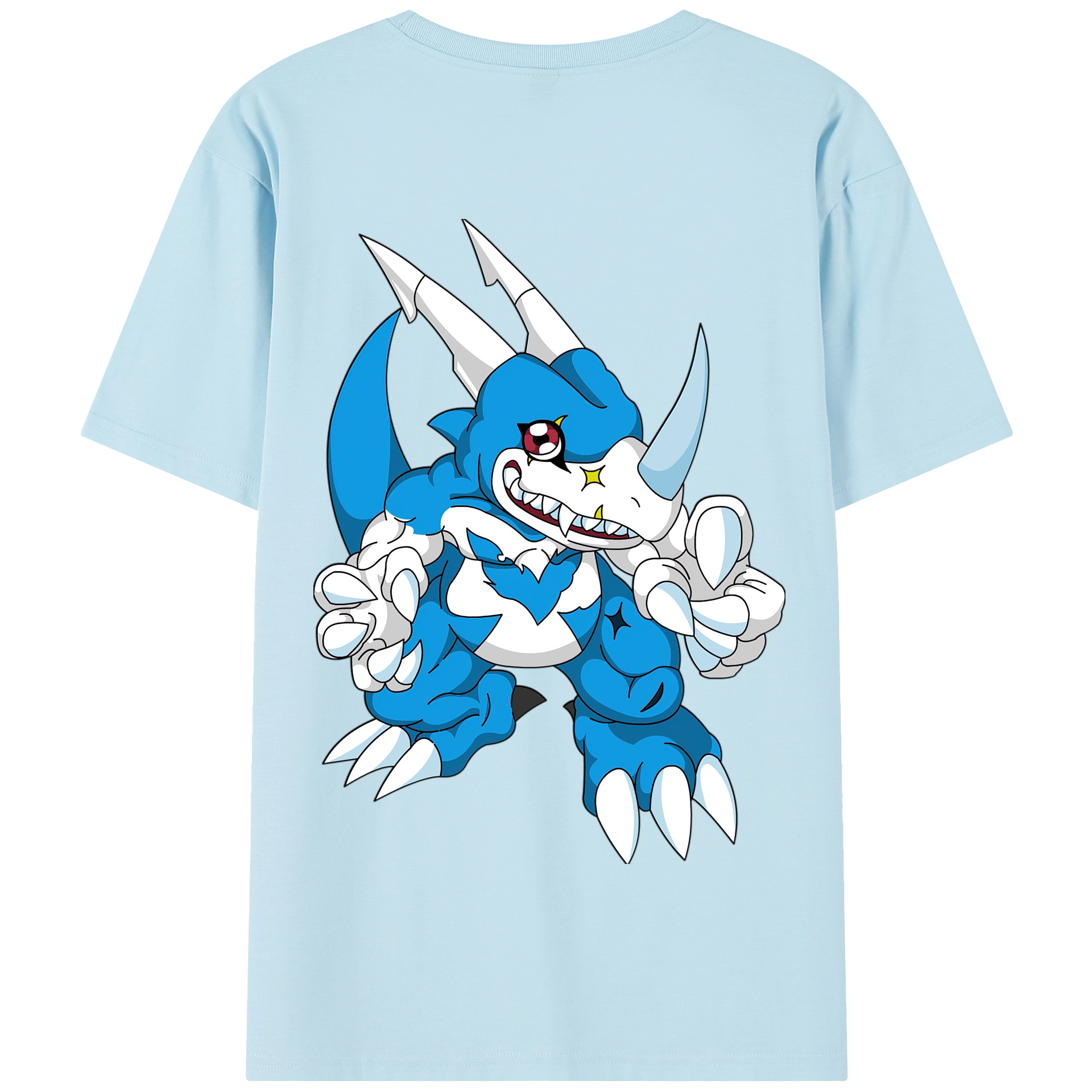 （画像用） Digimon デジタルモンスター/デジモン 綿100％半袖Tシャツ（背面プリント）
